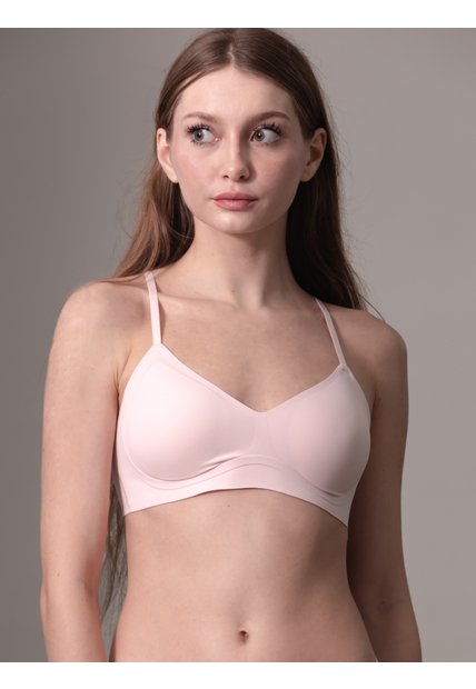 Bralette Rosado Con Forro Ligero Y Con Aros De Gel - Invisibles Calvin Klein