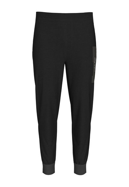 Jogger Negro Con Logo Lateral Para Hombre Calvin Klein