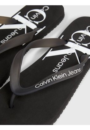 Sandalias Negro De Playa Con Monologo Calvin Klein