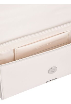 Bolso Beige Cruzado Acolchado Con Solapa Calvin Klein