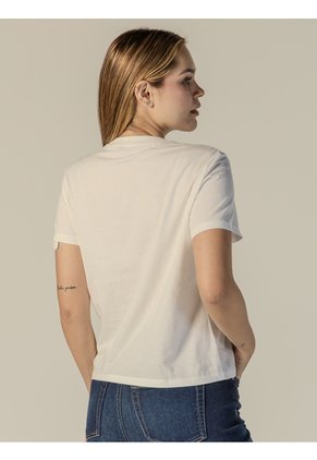 Camiseta Blanca Clásica Con Monologo Calvin Klein