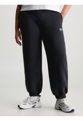Jogger Negro De Felpa De Algodón Calvin Klein Calvin Klein