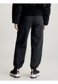 Jogger Negro De Felpa De Algodón Calvin Klein de Calvin Klein
