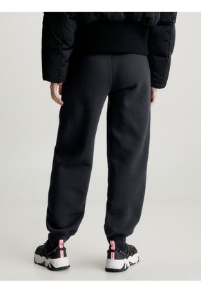 Jogger Negro De Felpa De Algodón Calvin Klein