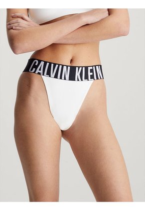 Tanga Blanca En Talle Alto - Intense Power Calvin Klein