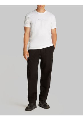 Camiseta Blanca Con Logo Pequeño Calvin Klein