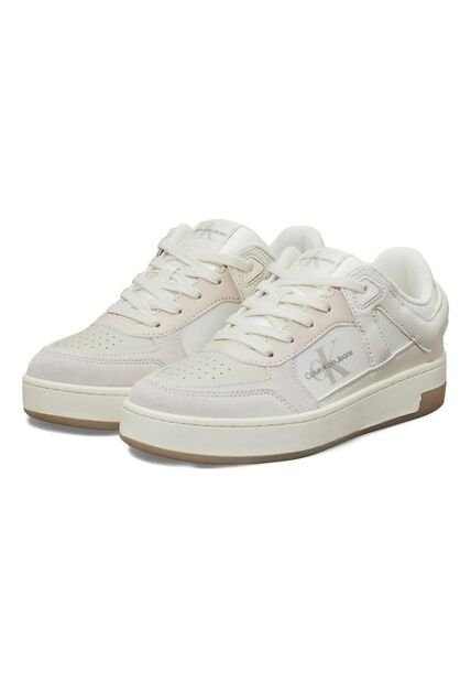 Tenis Beige Basket Cupsole Low Calvin Klein