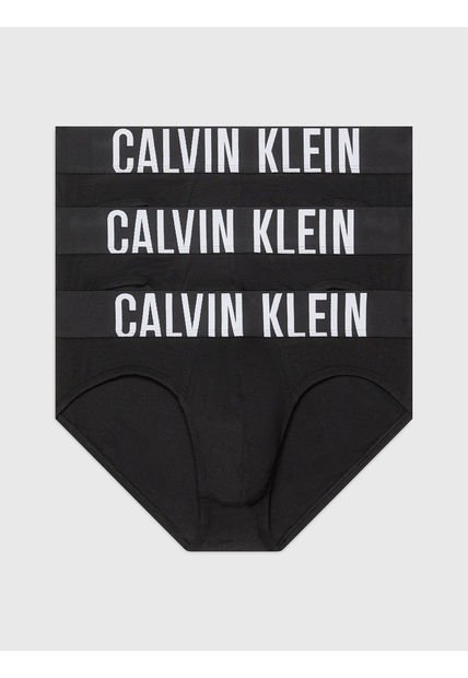 Pack Negro De 3 Slips - Intense Power Calvin Klein