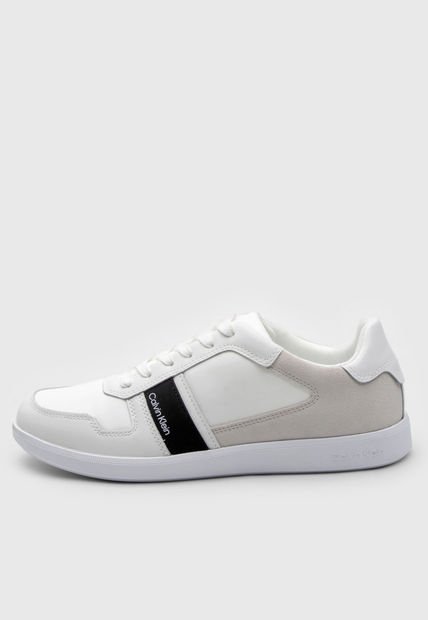 Tenis Lifestyle Blanco-Beige-Negro Calvin Klein