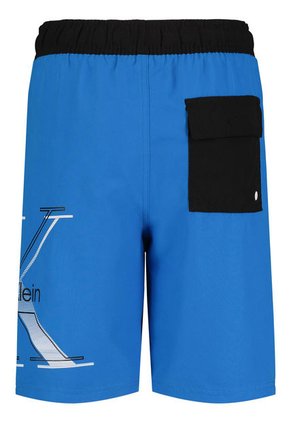 Traje Azul Niño De Baño Con Monograma Calvin Klein