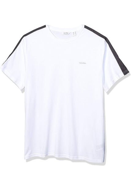 Camiseta Blanca Con Micro Logo Calvin Klein