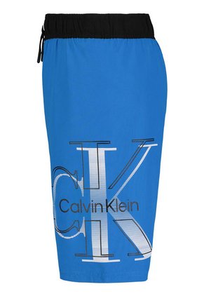 Traje Azul Niño De Baño Con Monograma Calvin Klein