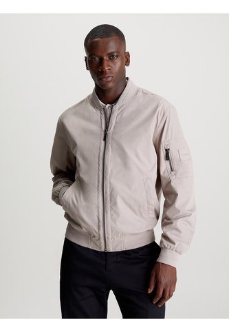 Chaqueta Beige Bomber De Nailon De Algodón Calvin Klein Calvin Klein