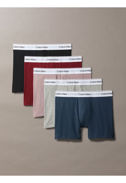 Pack Multicolor De 5 Boxer Brief - Modern Cotton Holiday Calvin Klein