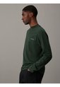 Camiseta Verde Oscuro De Manga Larga Con Cuello Perkins Calvin Klein de Calvin Klein