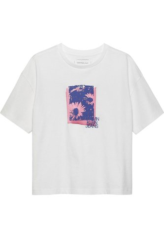 Camiseta Blanca Flower Graphic Para Niña Calvin Klein Calvin Klein