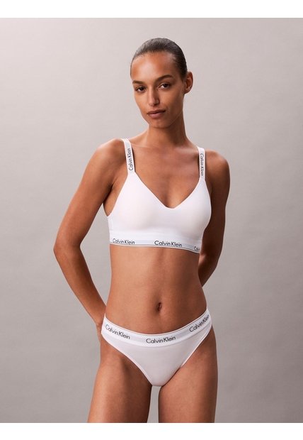 Corpiño Blanco Con Forro Ligero - Icon Cotton Modal Calvin Klein
