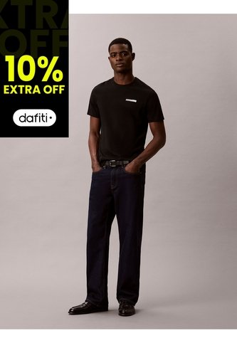 Camiseta Negra Con Logo Calvin Klein Calvin Klein