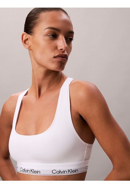 Corpiño Blanco Sin Forro - Icon Cotton Modal Calvin Klein