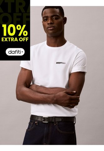 Camiseta Blanca Con Logo Calvin Klein Calvin Klein