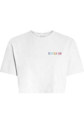 Camiseta Blanca Blanca De Estar En Casa - Intense Power Pride Calvin Klein