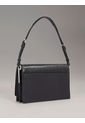 Bolso Negro De Hombro Elongated Con Monograma Calvin Klein de Calvin Klein
