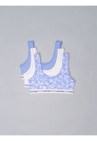 Paquete Celeste De 3 Bralettes - Modern Cotton Para Niñas Calvin Klein Calvin Klein