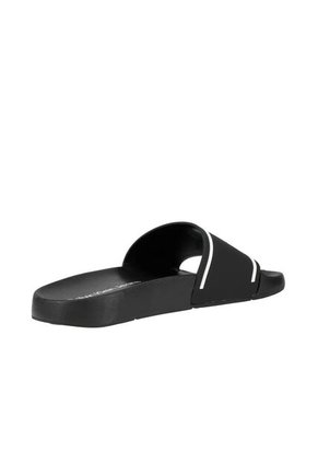 Chancleta Negra Con Monograma En Relieve Carina Calvin Klein