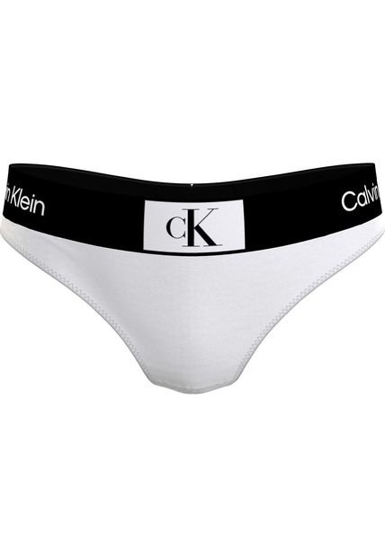 Parte Blanco De Abajo De Bikini De Tanga - CK96 Calvin Klein