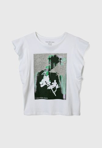 Camiseta Calvin Klein Marfil Calvin Klein