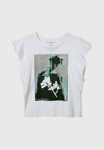Camiseta Calvin Klein Marfil