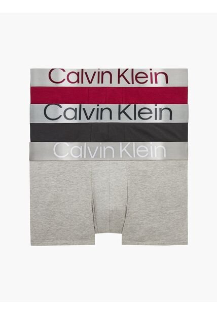 Pack Multicolor De 3 Boxer Trunk- Reconsidered Steel Cotton Calvin Klein