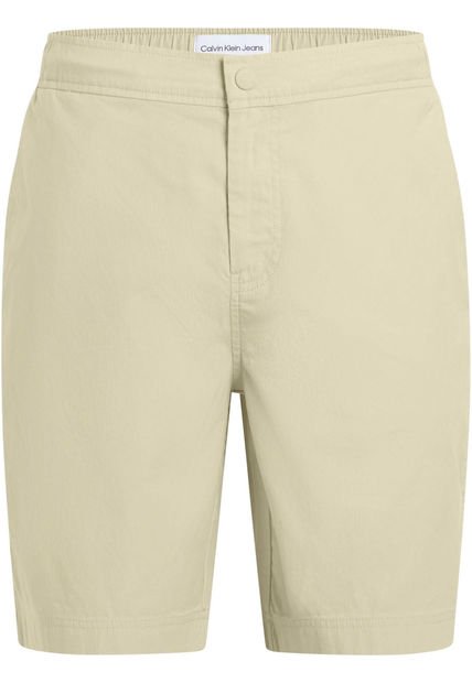 Bermudas Beige Con Textura Lineal Calvin Klein