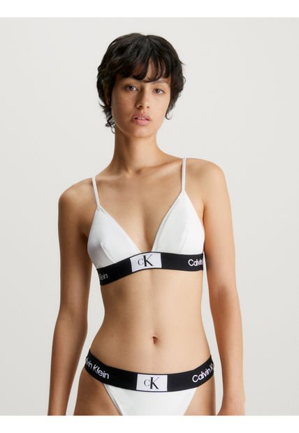 Parte Blanco De Arriba De Bikini De Triángulo - CK96 Calvin Klein