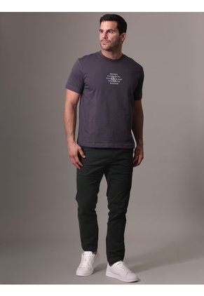 Camiseta Negra Con Gráfico De Sello NYC Calvin Klein