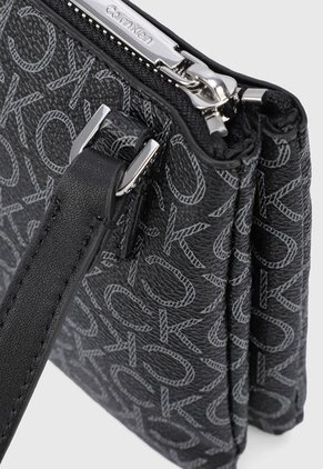 Bolso Manos Libres Negro-Gris Calvin Klein