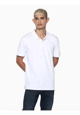 Polo Blanco Clasica Con Logo Calvin Klein Calvin Klein