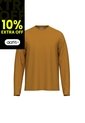 Camiseta Marrón Manga Larga De Algodón Supima Interlock Calvin Klein de Calvin Klein
