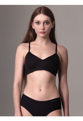 Bralette Negro Con Forro Ligero Y Con Aros De Gel - Invisibles Calvin Klein