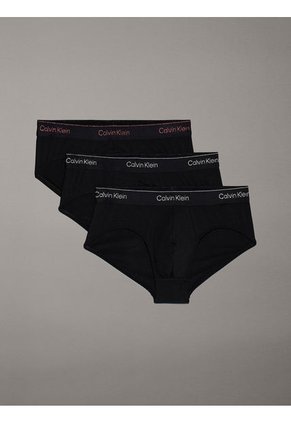 Pack Negro De 3 Slip - Modern Cotton Calvin Klein