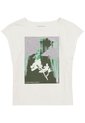 Camiseta Blanca Flutter Floral Para Niña Calvin Klein de Calvin Klein