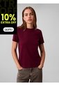Camiseta Roja De Algodón Con Logo De Archivo Calvin Klein de Calvin Klein