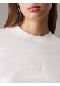 Camiseta Blanca Con Monograma E Insignia Calvin Klein de Calvin Klein