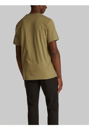 Camiseta Verde Con Logo Pequeño Calvin Klein