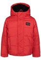 Chaqueta Rojo Tipo Burbuja Con Gorro Para Niño Calvin Klein de Calvin Klein