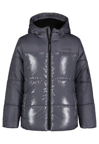 Chaqueta Gris Acolchada Con Cierre Para Niño Calvin Klein Calvin Klein