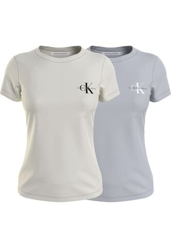 Pack De 2 Camisetas En Algodon Con Logo Para Mujer Calvin Klein Calvin Klein