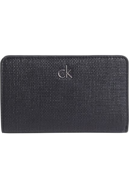 Billetera Negra Granulada - Ck Daily Calvin Klein