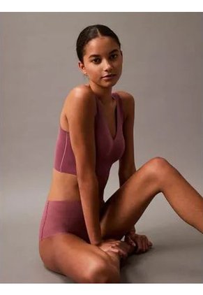 Pantie Rosado Hipster Invisible De Cintura Alta Calvin Klein