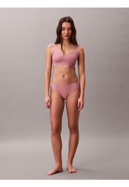 Tanga Rosa Con Logotipo - Invisible Calvin Klein